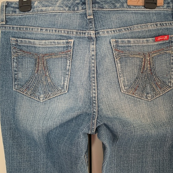 Seven7 Premium Denim Flare Wide Leg Jeans EUC - Picture 6 of 11